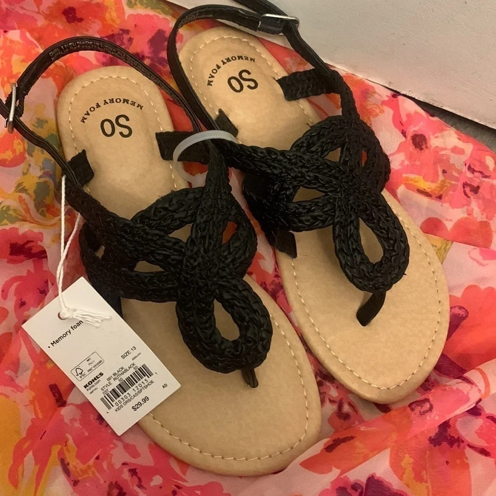 NEW SO RUTHA GIRLS SANDALS MEMORY FOAM